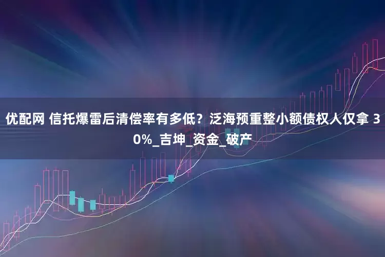 优配网 信托爆雷后清偿率有多低？泛海预重整小额债权人仅拿 30%_吉坤_资金_破产