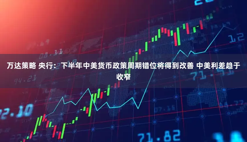 万达策略 央行：下半年中美货币政策周期错位将得到改善 中美利差趋于收窄